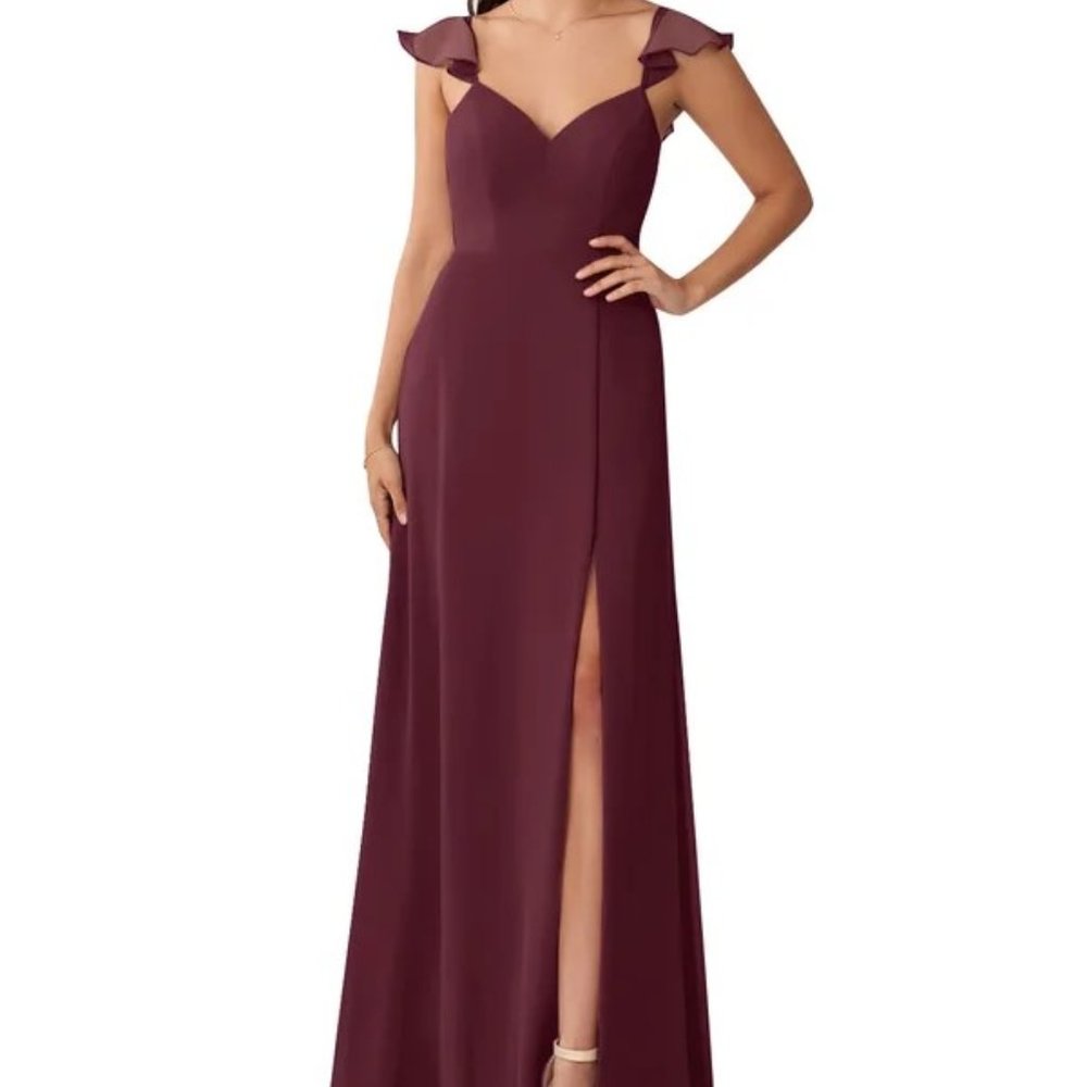NWT Azazie Everett Cabernet Bridesmaids Dress